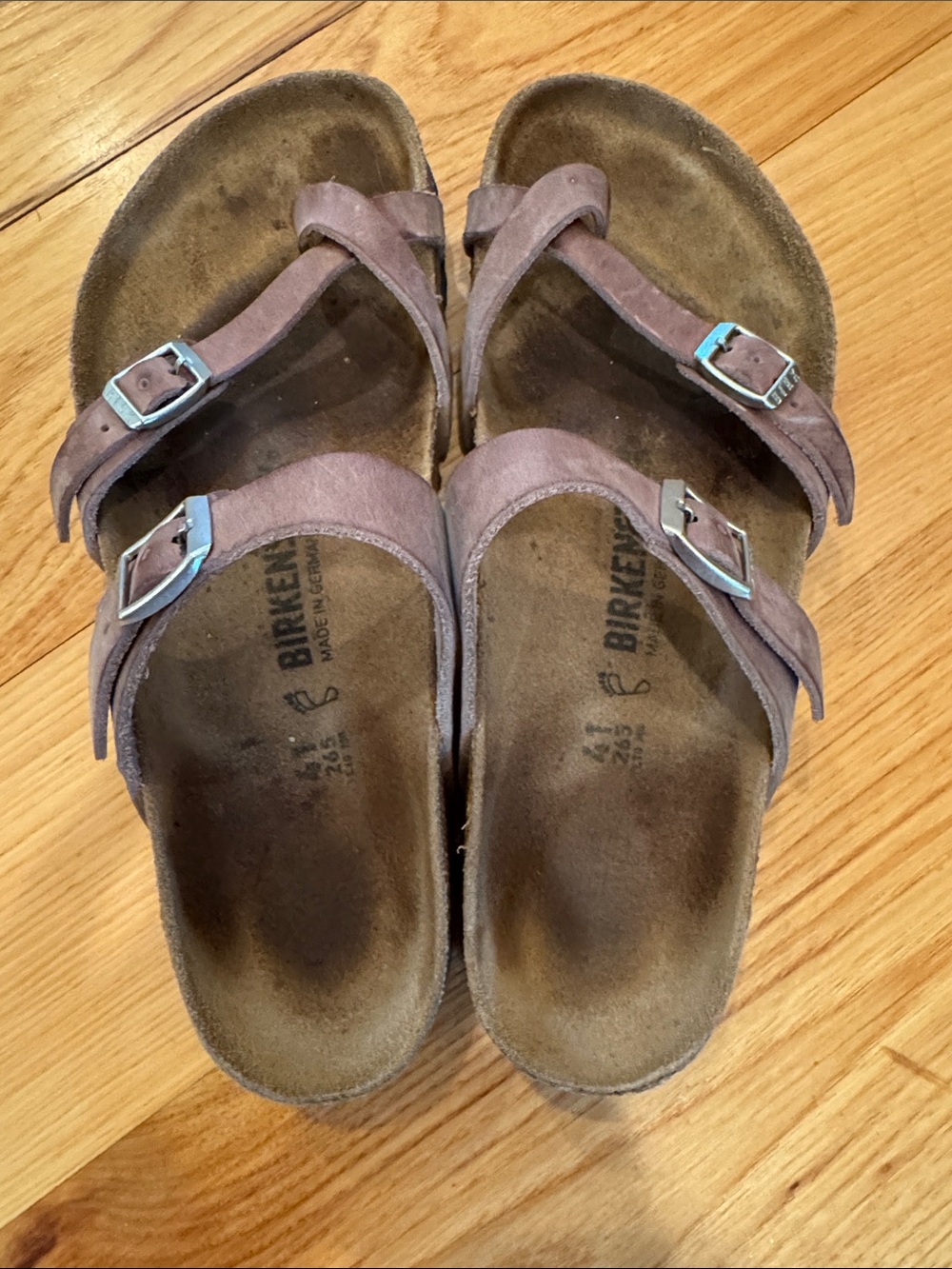Birkenstock Women's Taupe Brown Two-Strap Sandals